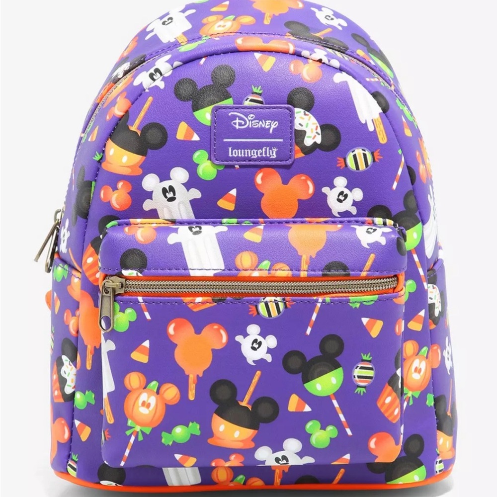 Rare Disney Halloween snacks loungefly backpack well cared for